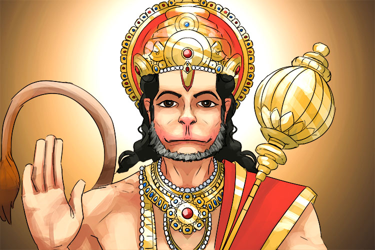 Lord Hanuman is an avatar of Rama and symbolises devotion